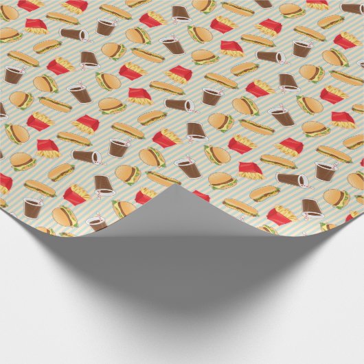 Snel voedselpatroon 2 cadeaupapier (Hoek)