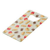 Snel voedselpatroon 2 creditkaart flessenopener (Achterkant Gekanteld)