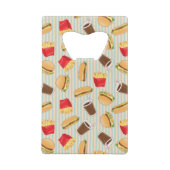 Snel voedselpatroon 2 creditkaart flessenopener (Achterkant)