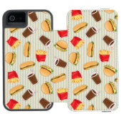 Snel voedselpatroon 2 incipio iPhone portemonnee hoesje (Agenda Open)