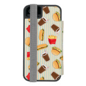 Snel voedselpatroon 2 incipio iPhone portemonnee hoesje (Agenda Achterkant)