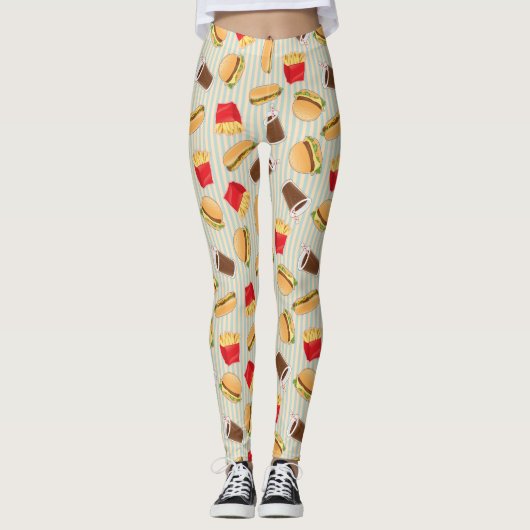 Snel voedselpatroon 2 leggings (Voorkant)