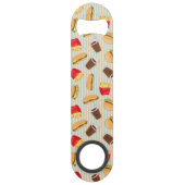 Snel voedselpatroon 2 speed flessenopener (Voorkant)