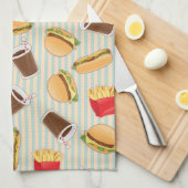 Snel voedselpatroon 2 theedoek (Quarter Fold)