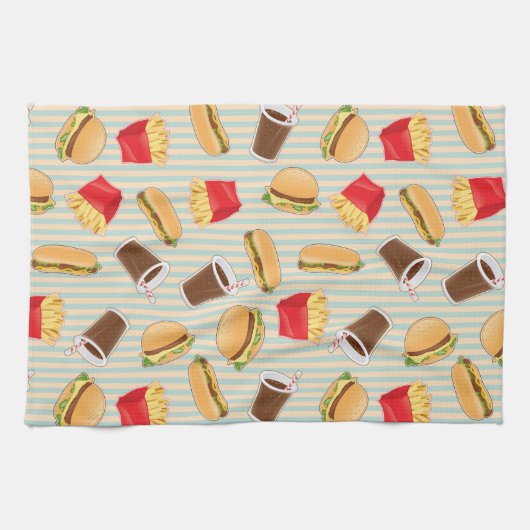 Snel voedselpatroon 2 theedoek (Horizontaal)