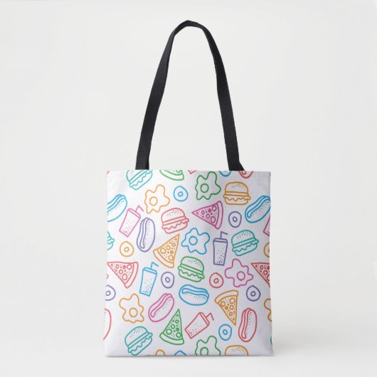 Snel voedselpatroon 2 tote bag (Voorkant)