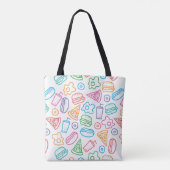 Snel voedselpatroon 2 tote bag (Achterkant)