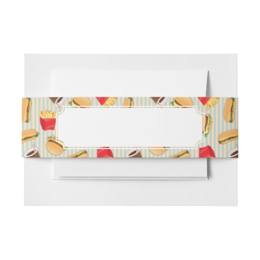 Snel voedselpatroon 2 uitnodigingen wikkel (Voorkant Voorbeeld)