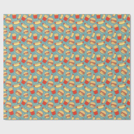 Snel voedselpatroon 3 cadeaupapier (Vlak)