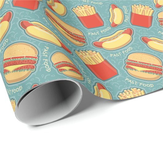 Snel voedselpatroon 3 cadeaupapier (Rol Hoek)