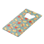 Snel voedselpatroon 3 creditkaart flessenopener (Achterkant Gekanteld)