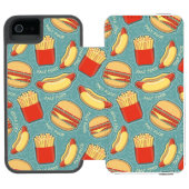 Snel voedselpatroon 3 incipio iPhone portemonnee hoesje (Agenda Open)