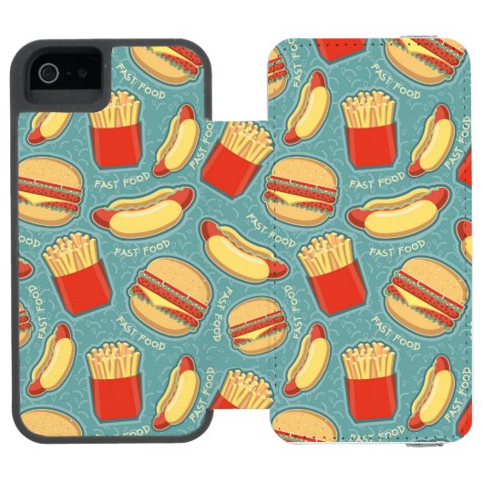 Snel voedselpatroon 3 incipio iPhone portemonnee hoesje (Agenda Open)