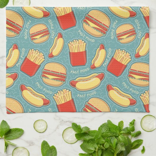 Snel voedselpatroon 3 theedoek (Gevouwen)