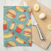 Snel voedselpatroon 3 theedoek (Quarter Fold)