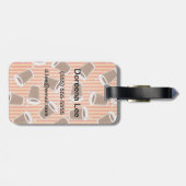 Snel voedselpatroon bagagelabel (Achterkant horizontaal)