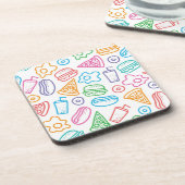 Snel voedselpatroon bier onderzetter (Linkerzijde)