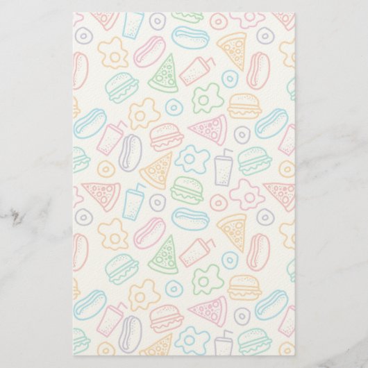 Snel voedselpatroon briefpapier (Voorkant)