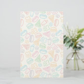 Snel voedselpatroon briefpapier (Staand voorkant)
