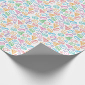 Snel voedselpatroon cadeaupapier (Hoek)