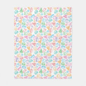 Snel voedselpatroon fleece deken (Voorkant)