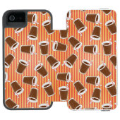 Snel voedselpatroon incipio iPhone portemonnee hoesje (Agenda Open)