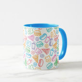 Snel voedselpatroon mok (Voorkant rechts)