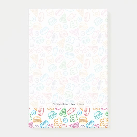 Snel voedselpatroon post-it® notes (Voorkant)