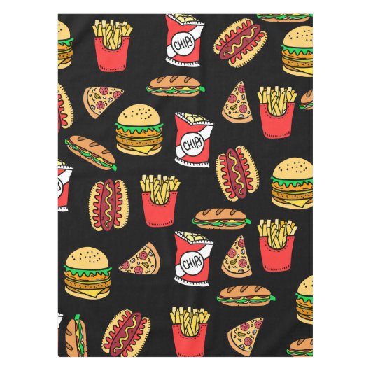 Snel voedselpatroon tafelkleed (Voorkant)