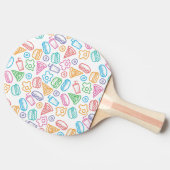 Snel voedselpatroon tafeltennisbatje (Zijkant)