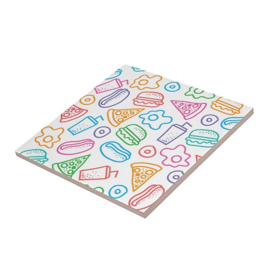 Snel voedselpatroon tegeltje (Zijkant)