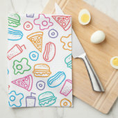 Snel voedselpatroon theedoek (Quarter Fold)