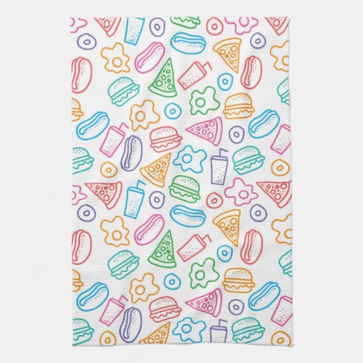 Snel voedselpatroon theedoek (Verticaal)
