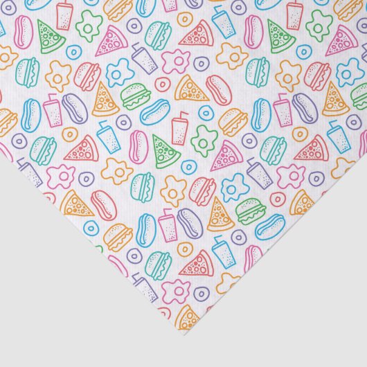 Snel voedselpatroon tissuepapier (Detail)