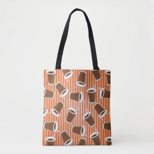 Snel voedselpatroon tote bag (Voorkant)