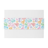 Snel voedselpatroon uitnodigingen wikkel (Achterkant Voorbeeld)