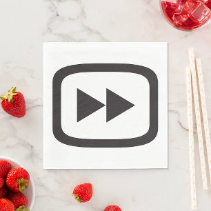 Snel vooruit pictogram servet