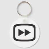 Snel vooruit pictogram sleutelhanger (Voorkant)