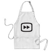 Snel vooruit pictogram standaard schort (Voorkant)