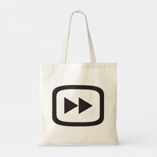 Snel vooruit pictogram tote bag (Achterkant)