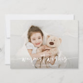 Snel Warmest maakt de feestdag van het Manuscript Feestdagenkaart (Voorkant)