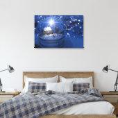 Snel Wereldbol kerstcanvas afdrukken (Insitu (Slaapkamer))