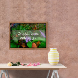 Snel wijsheid, groen poster