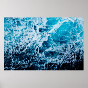 Snel zee tijdens het varen. Dramatiek en afbeeldin Poster
