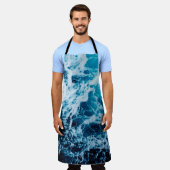 Snel zee tijdens het varen. Dramatiek en afbeeldin Schort (Gedragen)