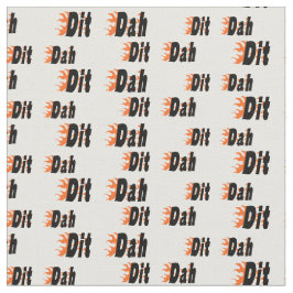 Snel zendende dits en Dahs Ham Radio Fabric Stof