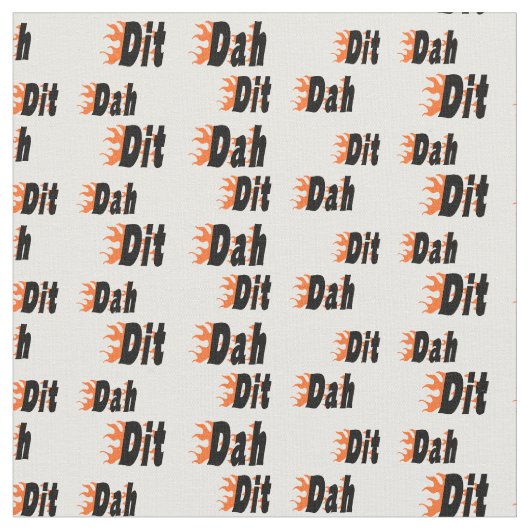 Snel zendende dits en Dahs Ham Radio Fabric Stof (Close Up)