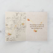 Snel zonnebloem, Bouquet op Brick Kaart (Binnen)