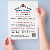 Snel zwemmen pictogram, Adverteren zwemles Flyer (Hand)