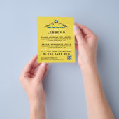 Snel zwemmen pictogram, Adverteren zwemles Flyer (Hand)